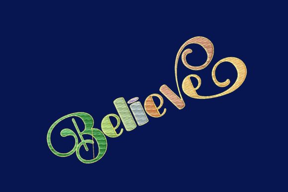 Believe: A Craft Fair-Ready Embroidery Design