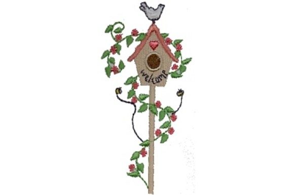 Birdhouse: A Charming, Versatile Embroidery Design for Real Projects