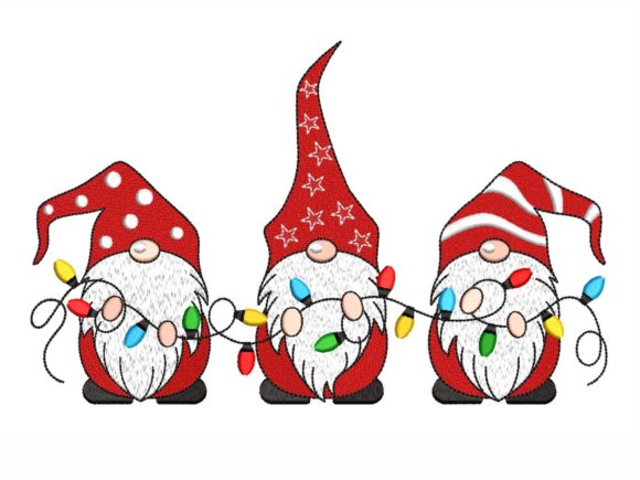 Christmas Gnomes: A Festive, Versatile Holiday Embroidery Design