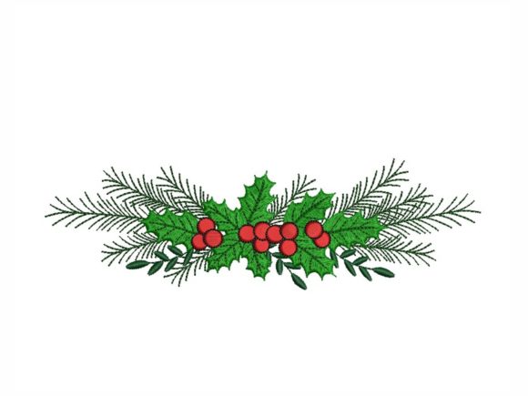 Christmas Holly: A Festive Embroidery Staple