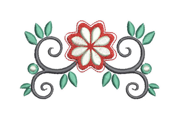Flower Accent: A Craft Fair-Ready Floral Embroidery Design