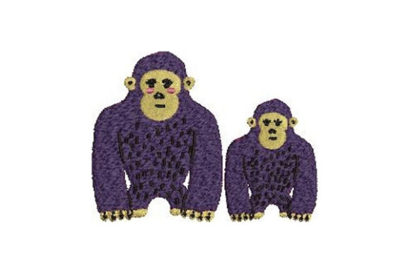 Mom and Baby Gorillas: A Thoughtful Embroidery Review