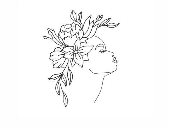Woman: A Delicate Embroidery Design That Earns Its Place